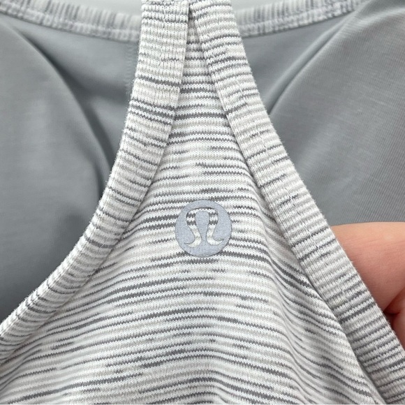 Lululemon Power Pose Tank in Wee Are From Space Ice Grey Alpine White Size 10 - Picture 8 of 13